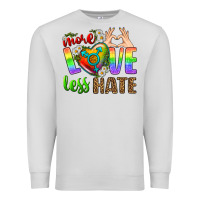 Dove Grey More Love Less Hate LGBTQ Premium Sweatshirt - BundleAndBundleShop