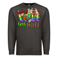 Smoke More Love Less Hate LGBTQ Premium Sweatshirt - BundleAndBundleShop