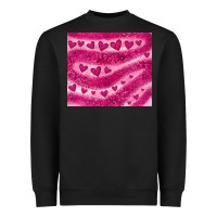 Black pink glitter heart Heavyweight Sweatshirt - JahusDesignShop