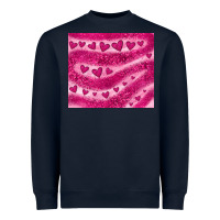 Navy pink glitter heart Heavyweight Sweatshirt - JahusDesignShop