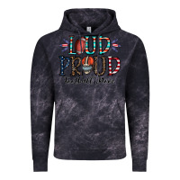 Cloud Black loud proud football mom Vintage Hoodie - CowhideDigitalArt