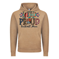 Vintage Coffee loud proud football mom Vintage Hoodie - CowhideDigitalArt