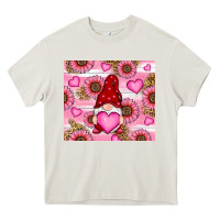 Cream valentines day gnomes Heavy Core Tee - RanaPortraitStore
