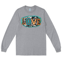 Heather Grey love western Long Sleeve Tee - AdoDesignShop
