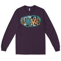 Plum love western Long Sleeve Tee - AdoDesignShop