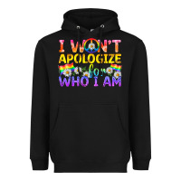 Black LGBTQ I Won't Apologize For Who I Am Heavyweight Hoodie - BundleAndBundleShop