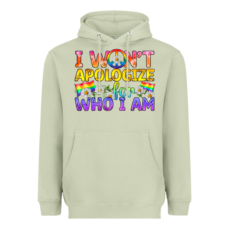 Lgbtq I Won't Apologize For Who I Am Heavyweight Hoodie by BundleAndBundleShop | Teevron