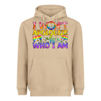 Mushroom LGBTQ I Won't Apologize For Who I Am Heavyweight Hoodie - BundleAndBundleShop