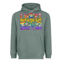 Sage LGBTQ I Won't Apologize For Who I Am Heavyweight Hoodie - BundleAndBundleShop