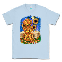 Dusty Blue pumpkin sunflower Classic Tee - JahusDesignShop
