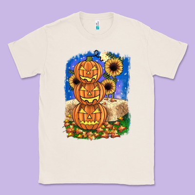 Pumpkin Sunflower Classic Tee Designed By Jahusdesignshop