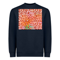 Navy orange leopard glitter Heavyweight Sweatshirt - JahusDesignShop