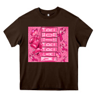 Chocolate Brown warrior breast cancer Heavy Core Tee - RanaPortraitStore