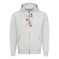 Dove Grey faith cross Zipper Hoodie - MaliasSmallBusiness