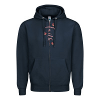 Navy faith cross Zipper Hoodie - MaliasSmallBusiness