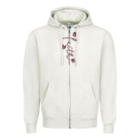 Oatmeal Heather faith cross Zipper Hoodie - MaliasSmallBusiness