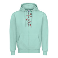 Seafoam faith cross Zipper Hoodie - MaliasSmallBusiness