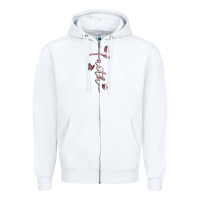 White faith cross Zipper Hoodie - MaliasSmallBusiness