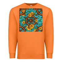 Carrot Lake Boat Rudder And Sunflowers Seamless Pattern Premium Sweatshirt - BundleAndBundleShop