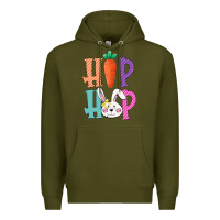 Army Green hip hop easter girls toddlers kids leopard bunny Premium Hoodie - Bettercallsaul