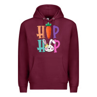 Burgundy hip hop easter girls toddlers kids leopard bunny Premium Hoodie - Bettercallsaul