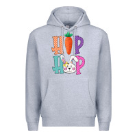 Heather Grey hip hop easter girls toddlers kids leopard bunny Premium Hoodie - Bettercallsaul