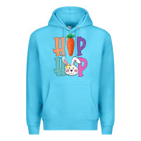 Ocean Blue hip hop easter girls toddlers kids leopard bunny Premium Hoodie - Bettercallsaul