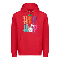 Red hip hop easter girls toddlers kids leopard bunny Premium Hoodie - Bettercallsaul