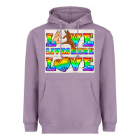 Lavender Western LGBTQ+ Love Lives Here Tumbler Heavyweight Hoodie - BundleAndBundleShop