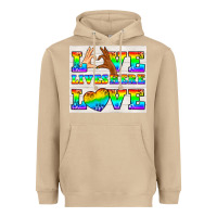 Mushroom Western LGBTQ+ Love Lives Here Tumbler Heavyweight Hoodie - BundleAndBundleShop