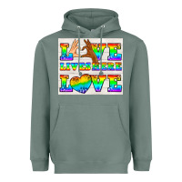 Sage Western LGBTQ+ Love Lives Here Tumbler Heavyweight Hoodie - BundleAndBundleShop