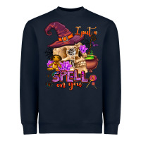 Navy i put a spell on you Heavyweight Sweatshirt - AdoDesignShop