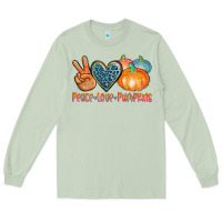 Matcha peace love pumpkins Long Sleeve Tee - AdoDesignShop