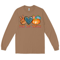 Toasted Coconut peace love pumpkins Long Sleeve Tee - AdoDesignShop