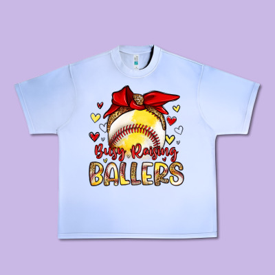 Busy Raising Ballers Urban Heavy Tee Designed By Artiststas