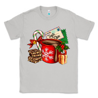 Moon Dust Christmas hot chocolate cup with gift and letters Classic Tee - AdoDesignShop