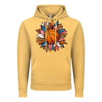 Vintage Mustard basketball sunflower Vintage Hoodie - HRA Design Shop