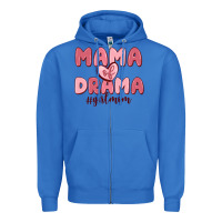 True Royal mama of drama girl mom Zipper Hoodie - MaliasSmallBusiness