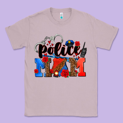 Police Mom Classic Tee Designed By Adodesignshop