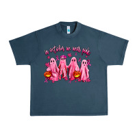 Midnight Navy in october we wear pink ghosts Urban Heavy Tee - AdoDesignShop