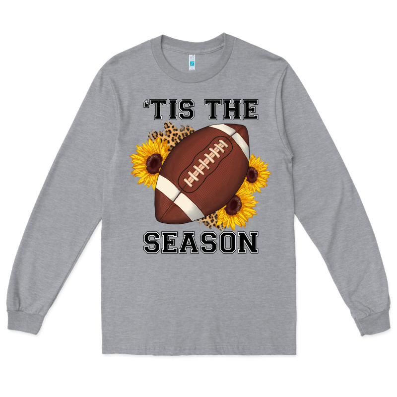 Tis The Season Football Sunflower Long Sleeve Tee by AdoDesignShop | Teevron