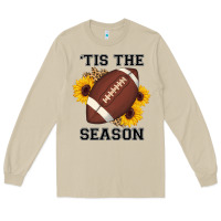 Mushroom tis the season football sunflower Long Sleeve Tee - AdoDesignShop