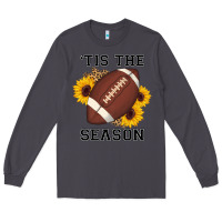 Smoke tis the season football sunflower Long Sleeve Tee - AdoDesignShop