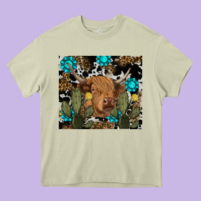 Heavy Core Tee western cow