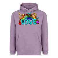 Lavender Western LGBTQ+ Love Rainbow Heavyweight Hoodie - BundleAndBundleShop