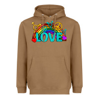 Toasted Coconut Western LGBTQ+ Love Rainbow Heavyweight Hoodie - BundleAndBundleShop