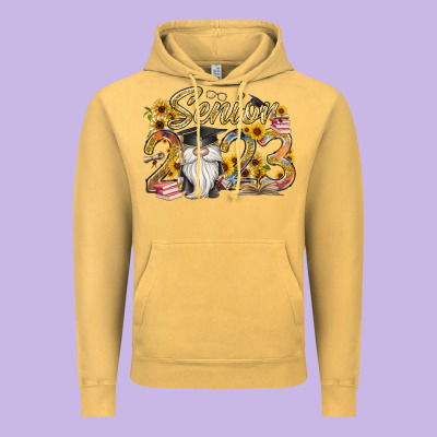 Senior 2023 Vintage Hoodie Designed By Racoondesign