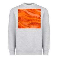 Heather Grey orange glitter Heavyweight Sweatshirt - JahusDesignShop