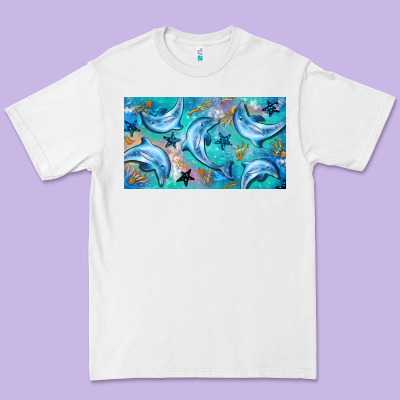 Dolphin  Mug Premium Tee Designed By Barkaloodesign
