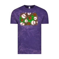 Cloud Purple baseball glove background Vintage Tee - JahusDesignShop